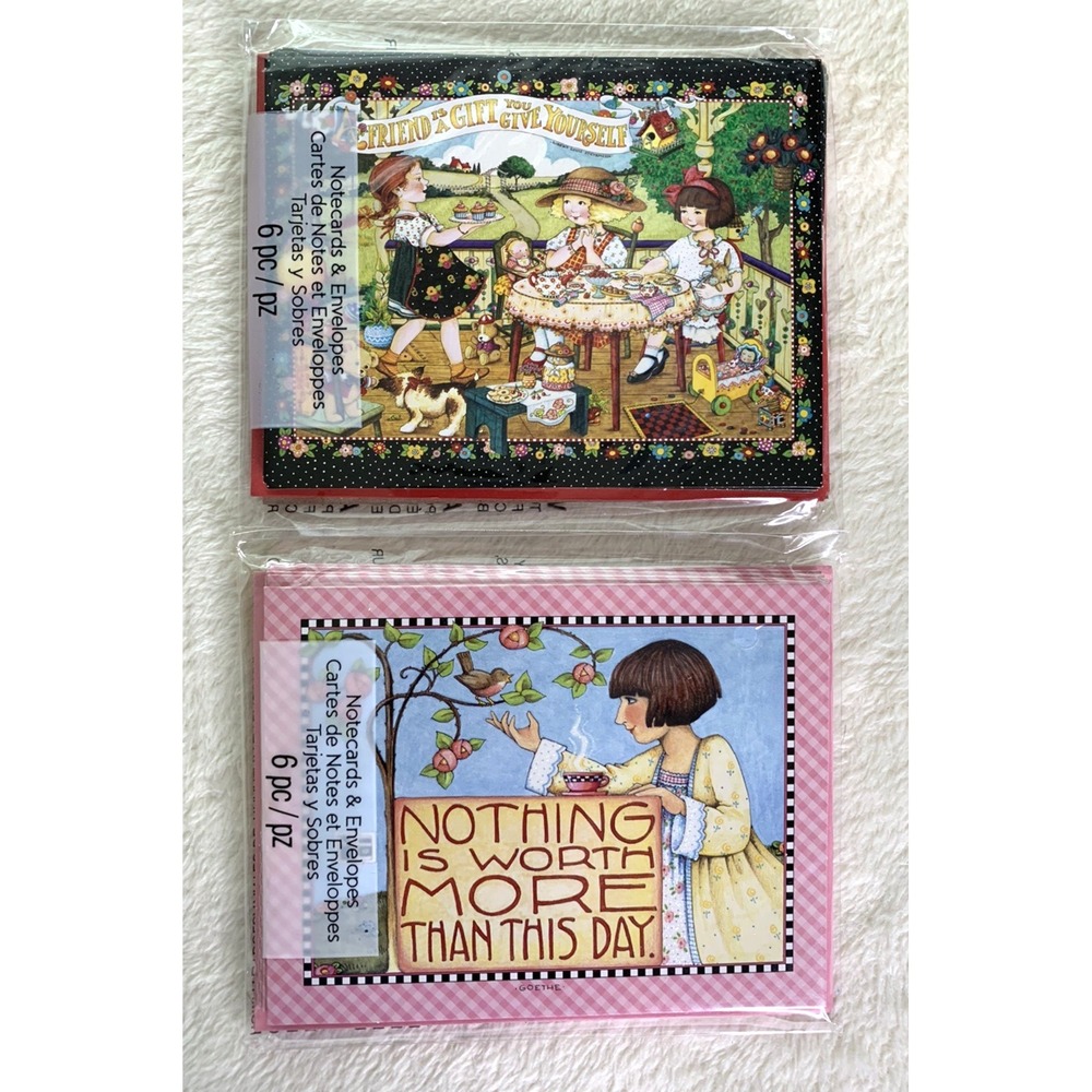 NEW Mary Engelbreit Friendship Note Cards & Envelopes 2 Packs